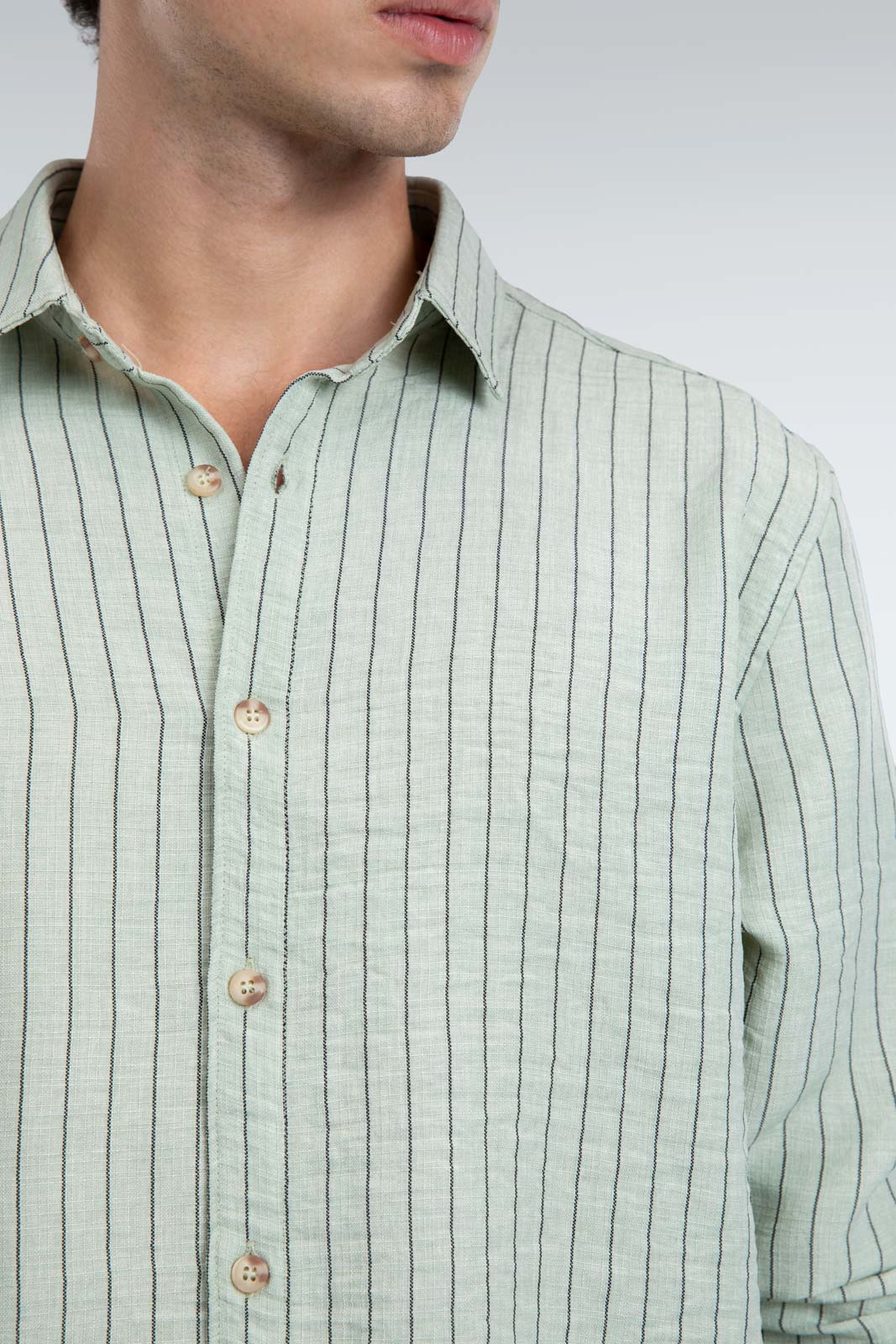 striped blend shirt