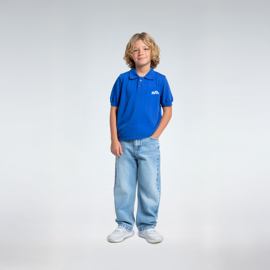 knitted polo t-shirt