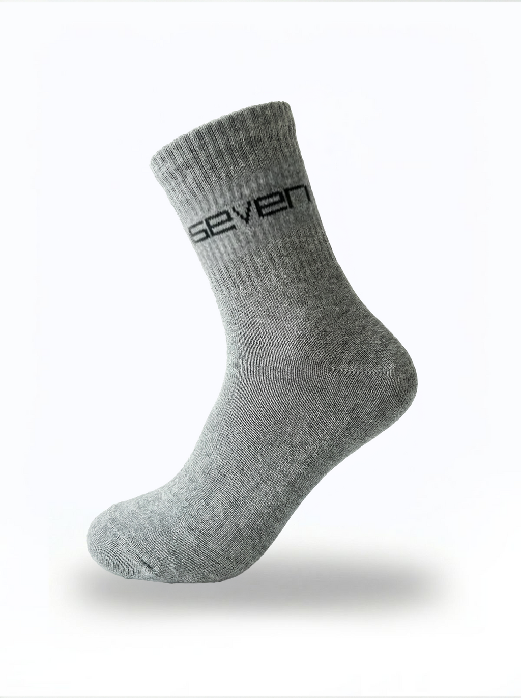 Grey Ribbed Ankle Socks