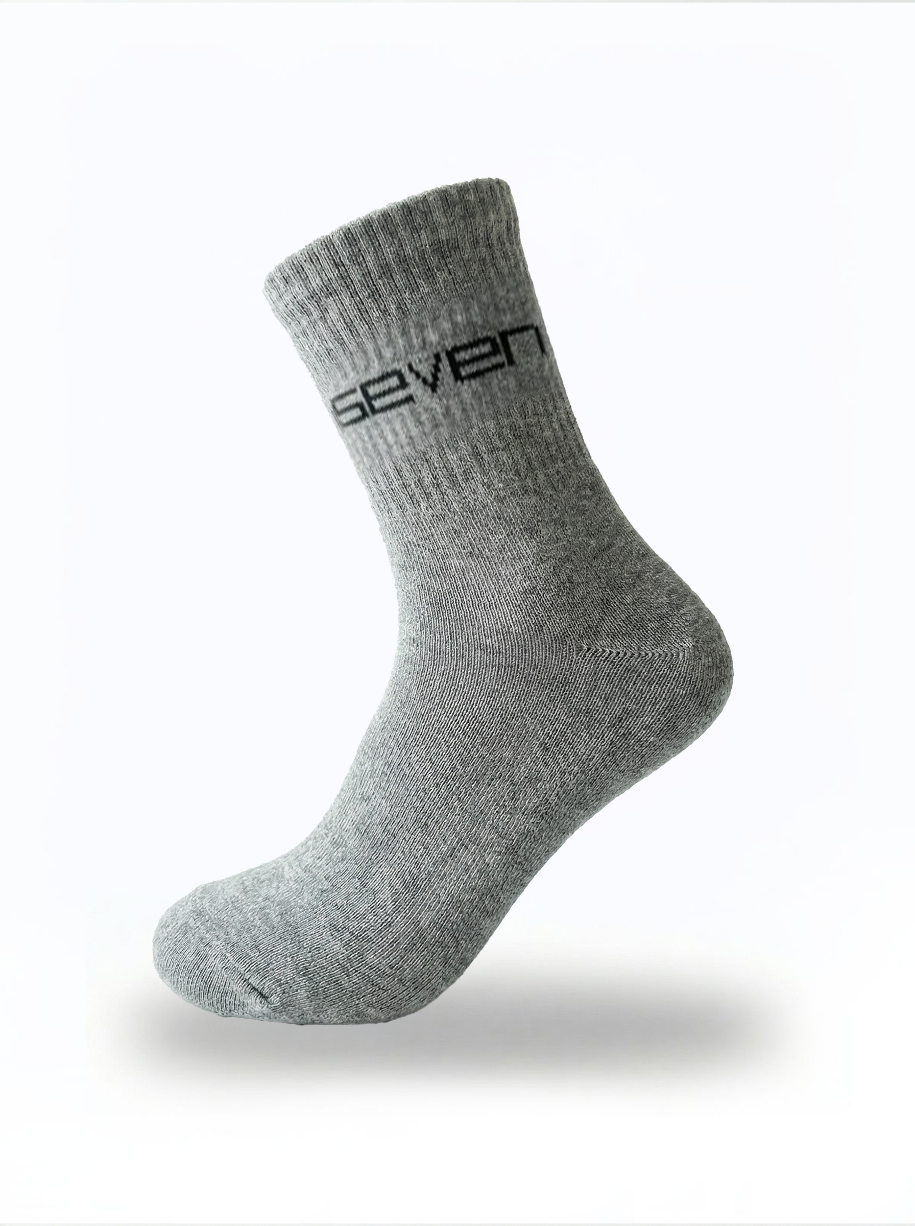 Grey Ribbed Ankle Socks