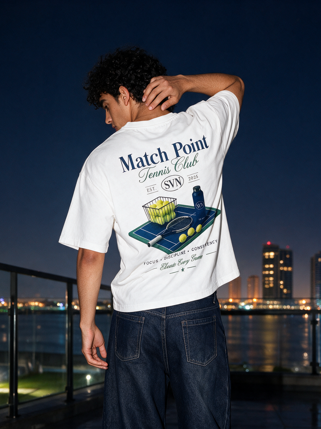 Match Point Tennis Club Graphic T-Shirt