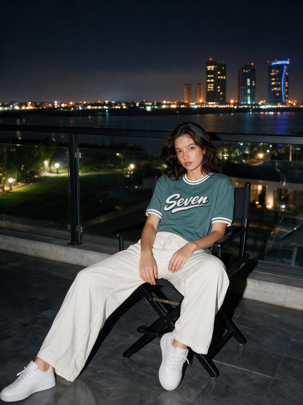 Sage Green Seven relaxed T-Shirt
