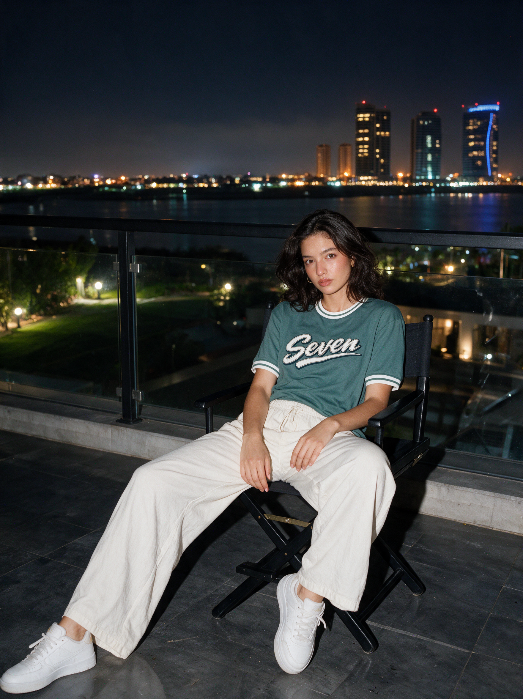 Sage Green Seven relaxed T-Shirt