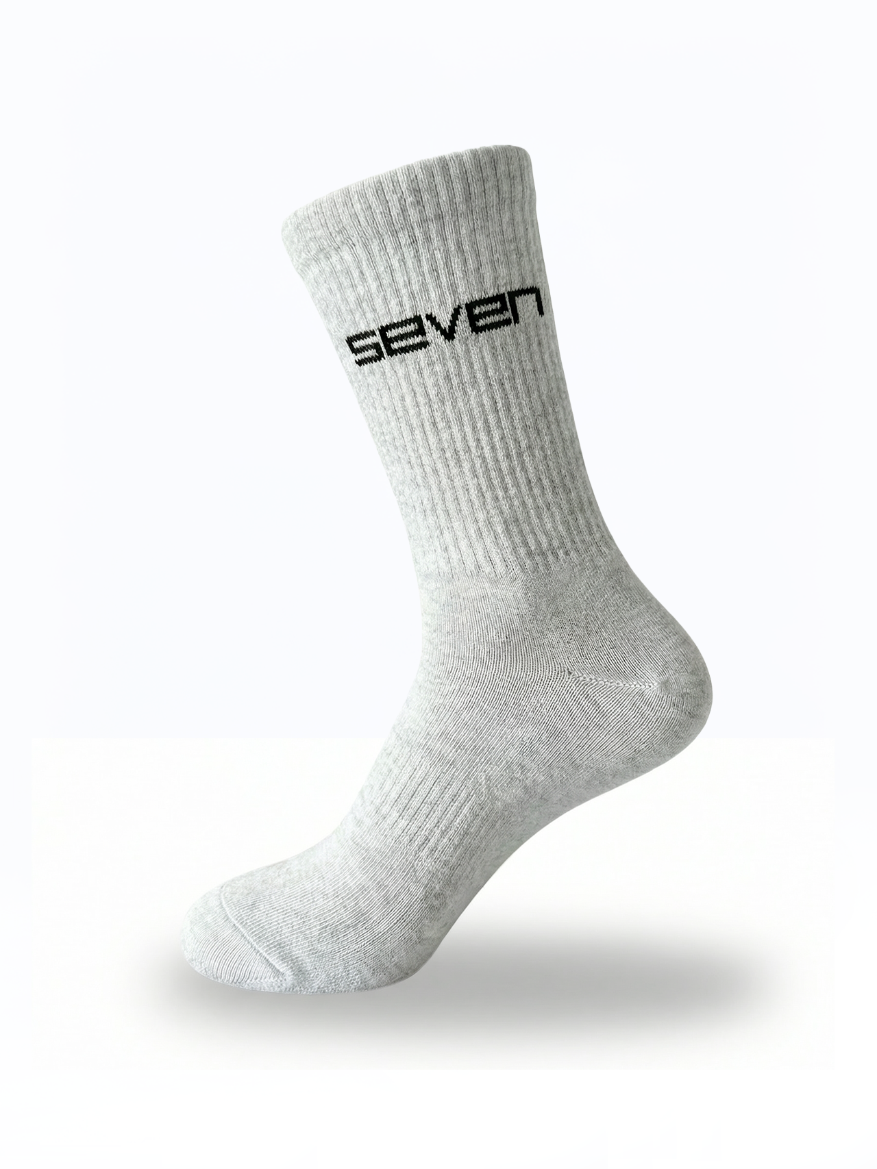 white Ribbed Ankle Socks