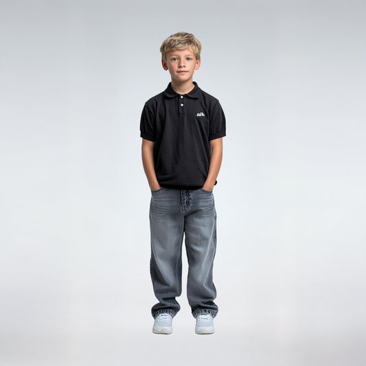 knitted polo t-shirt