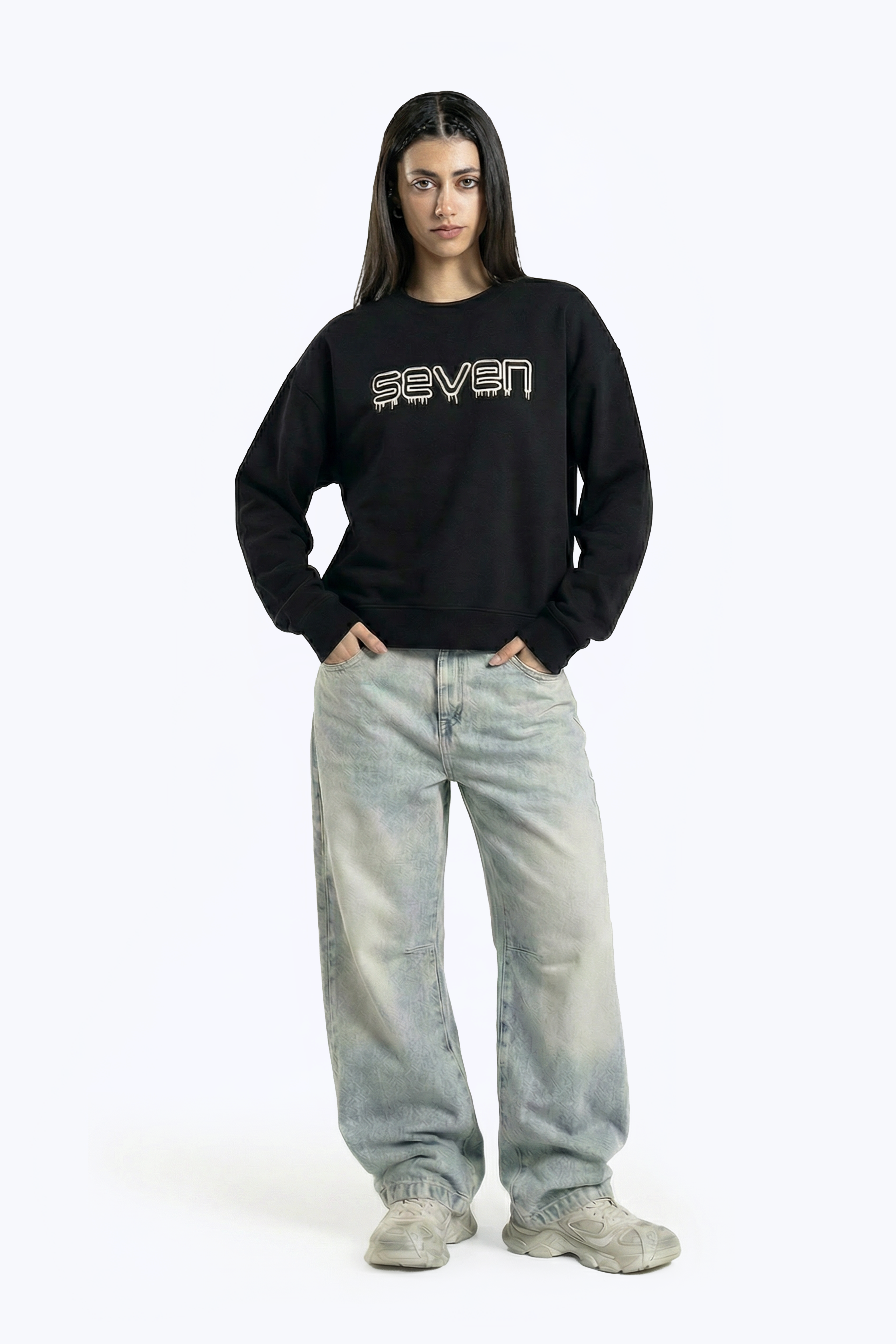 embroidered sweatshirt