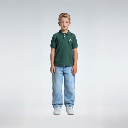 knitted polo t-shirt