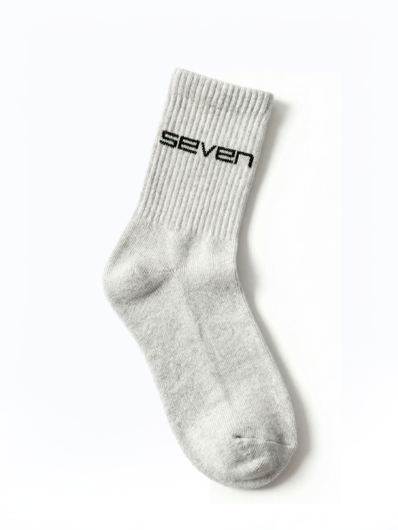 white Ribbed Ankle Socks