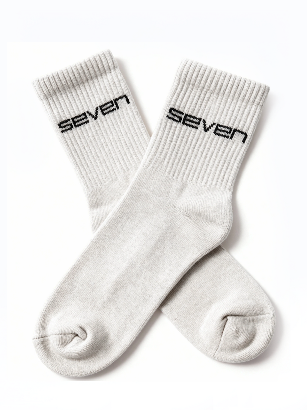 white Ribbed Ankle Socks