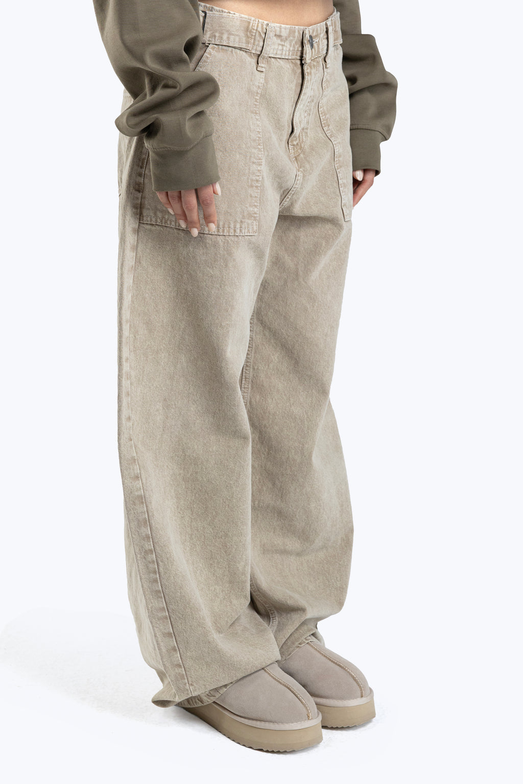 relaxed baggy fit denim