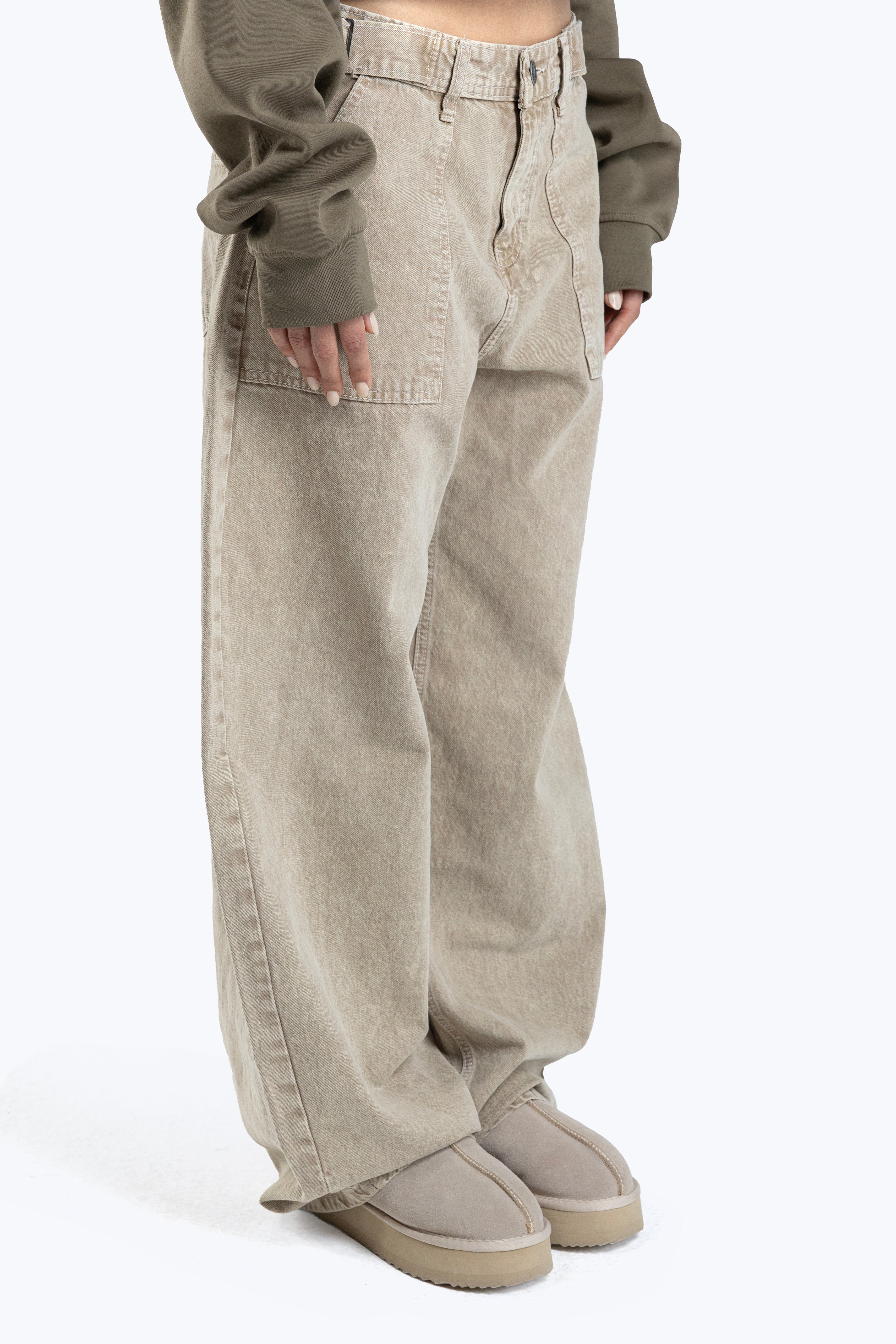 relaxed baggy fit denim