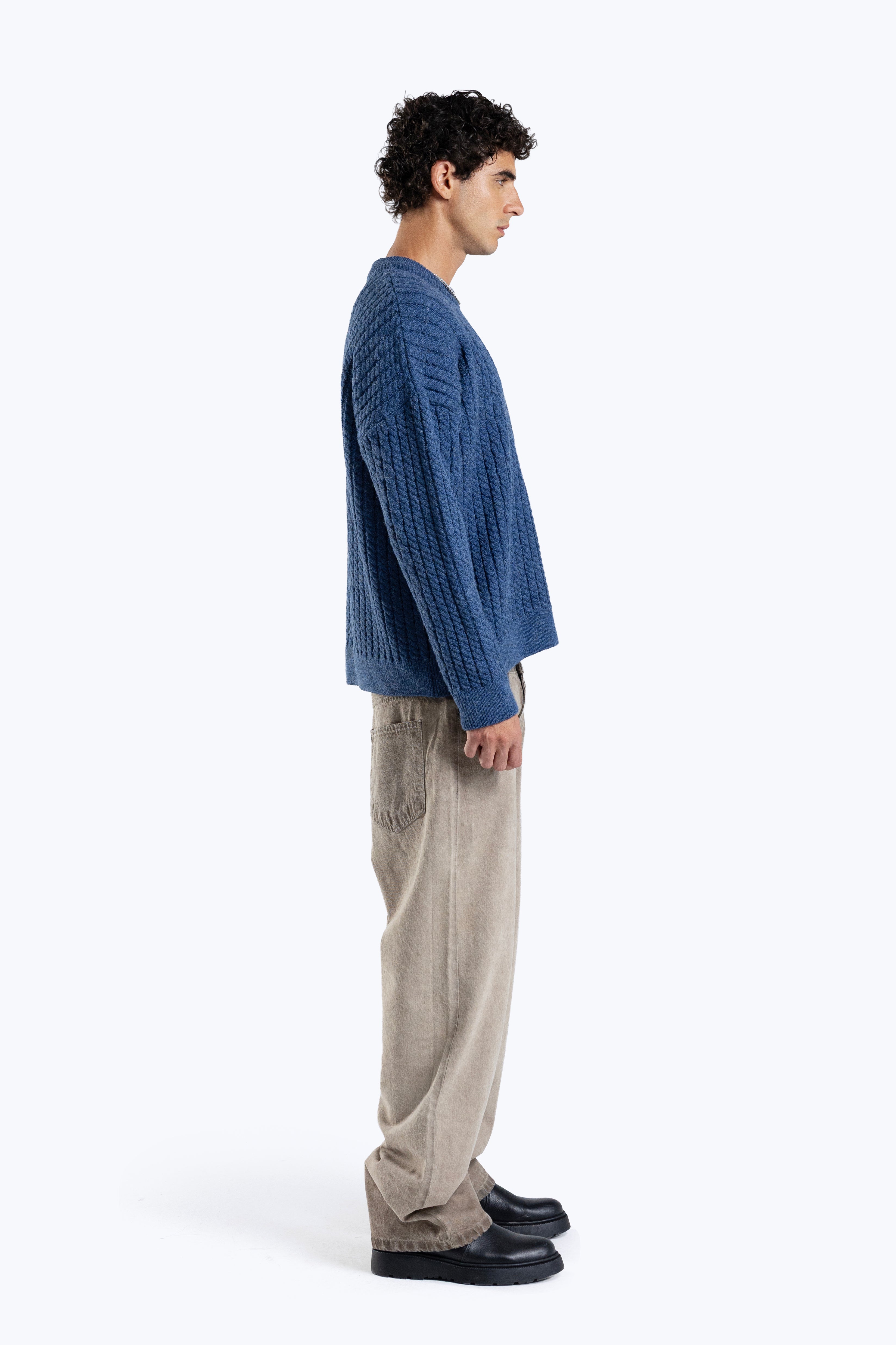 Textured boxy fit knitwear