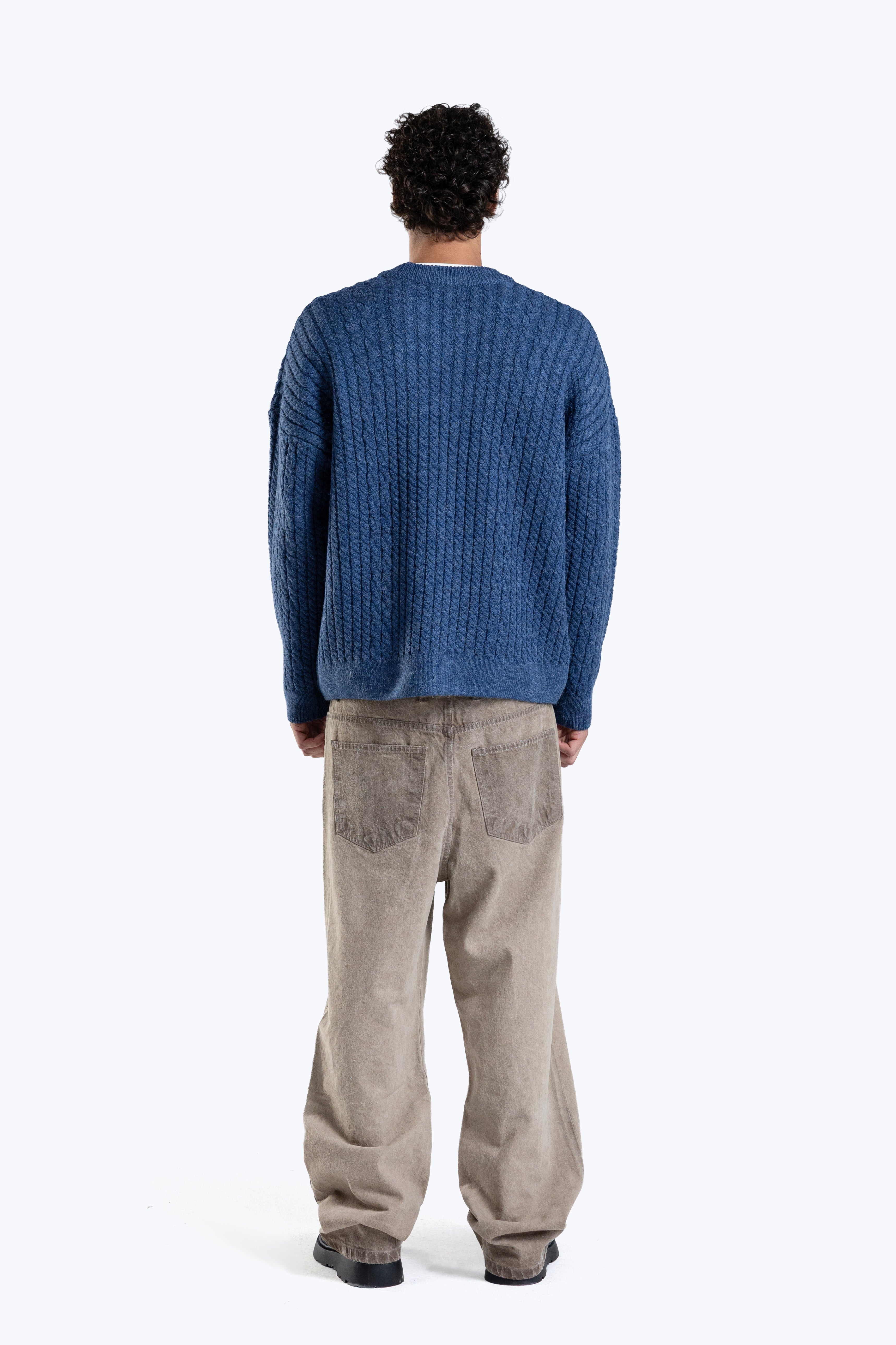 Textured boxy fit knitwear