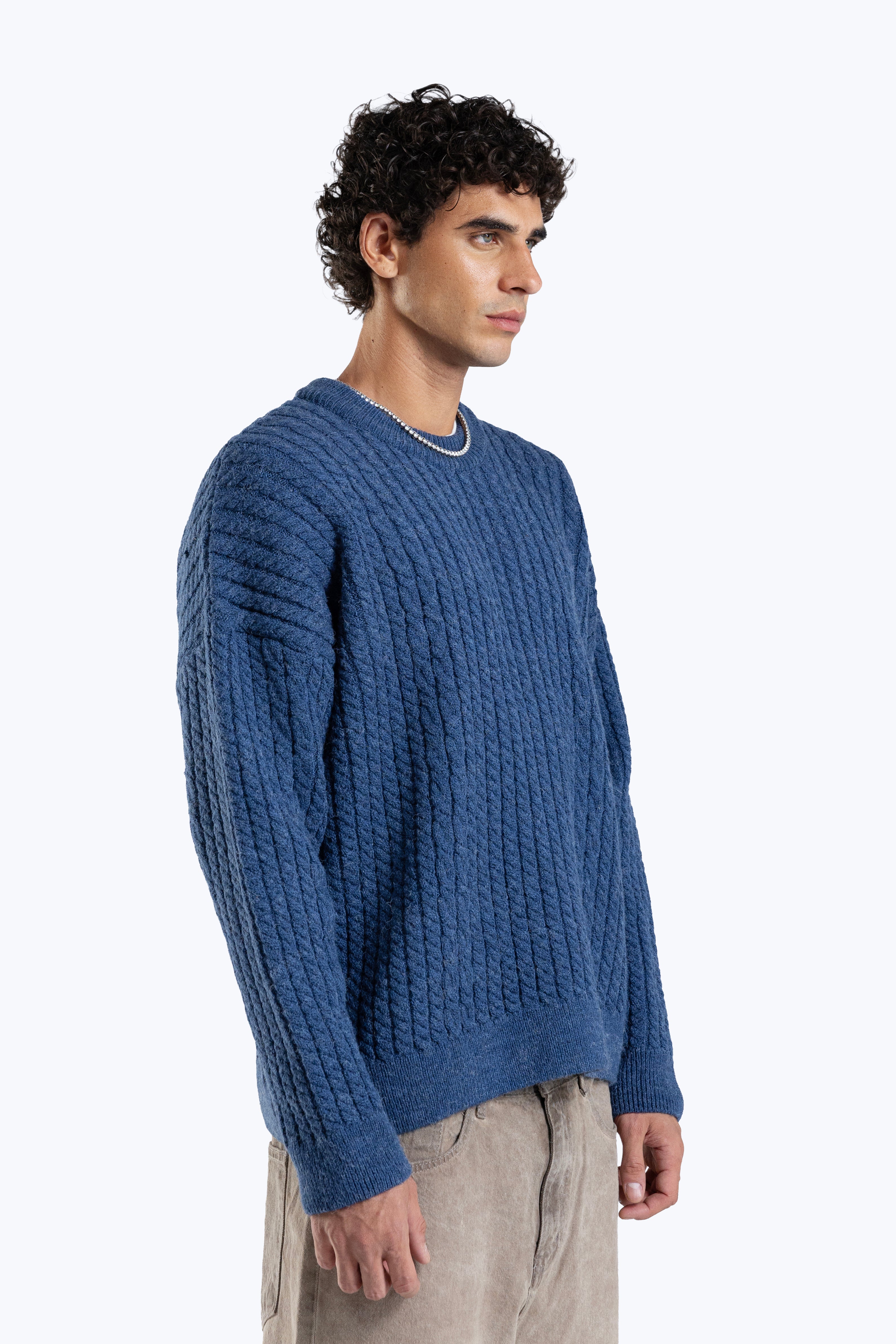 Textured boxy fit knitwear