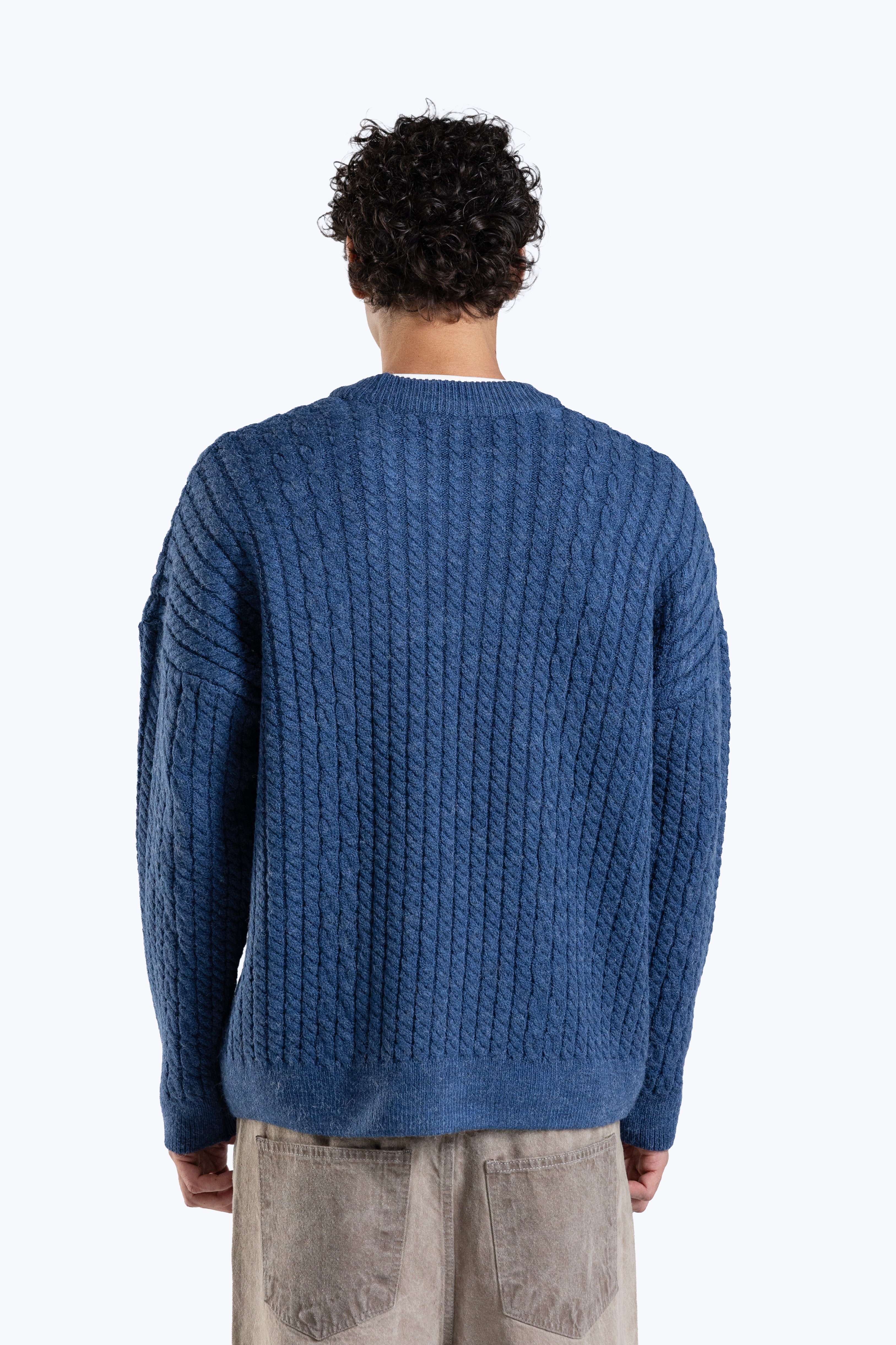 Textured boxy fit knitwear