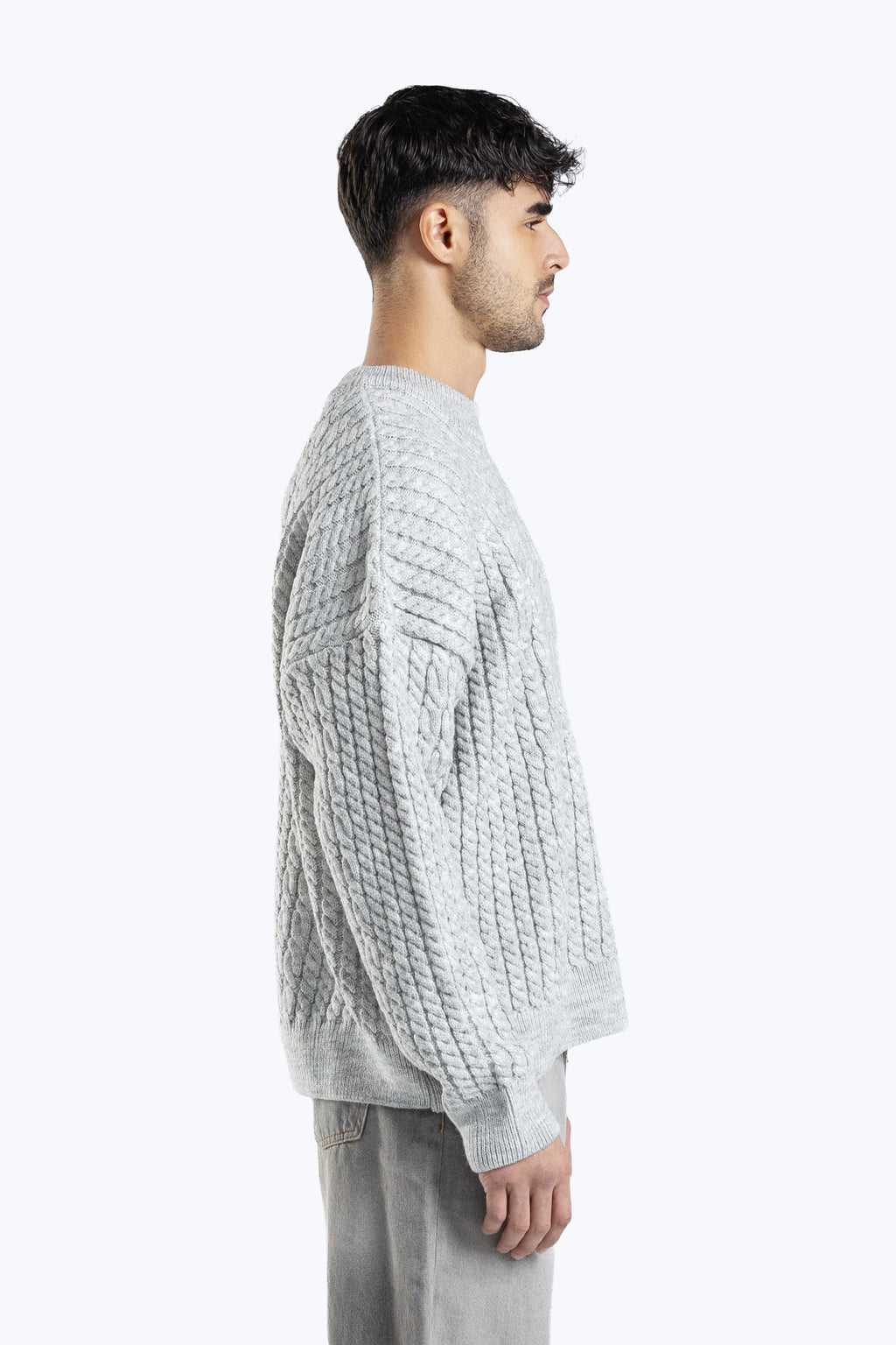 Textured boxy fit knitwear