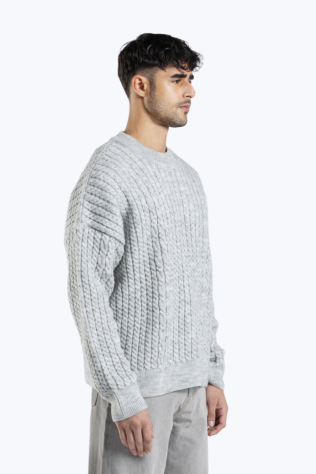 Textured boxy fit knitwear
