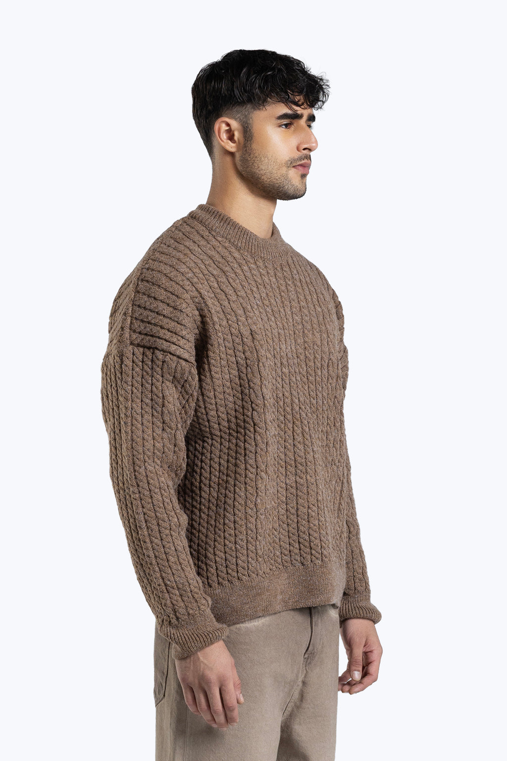 Textured boxy fit knitwear