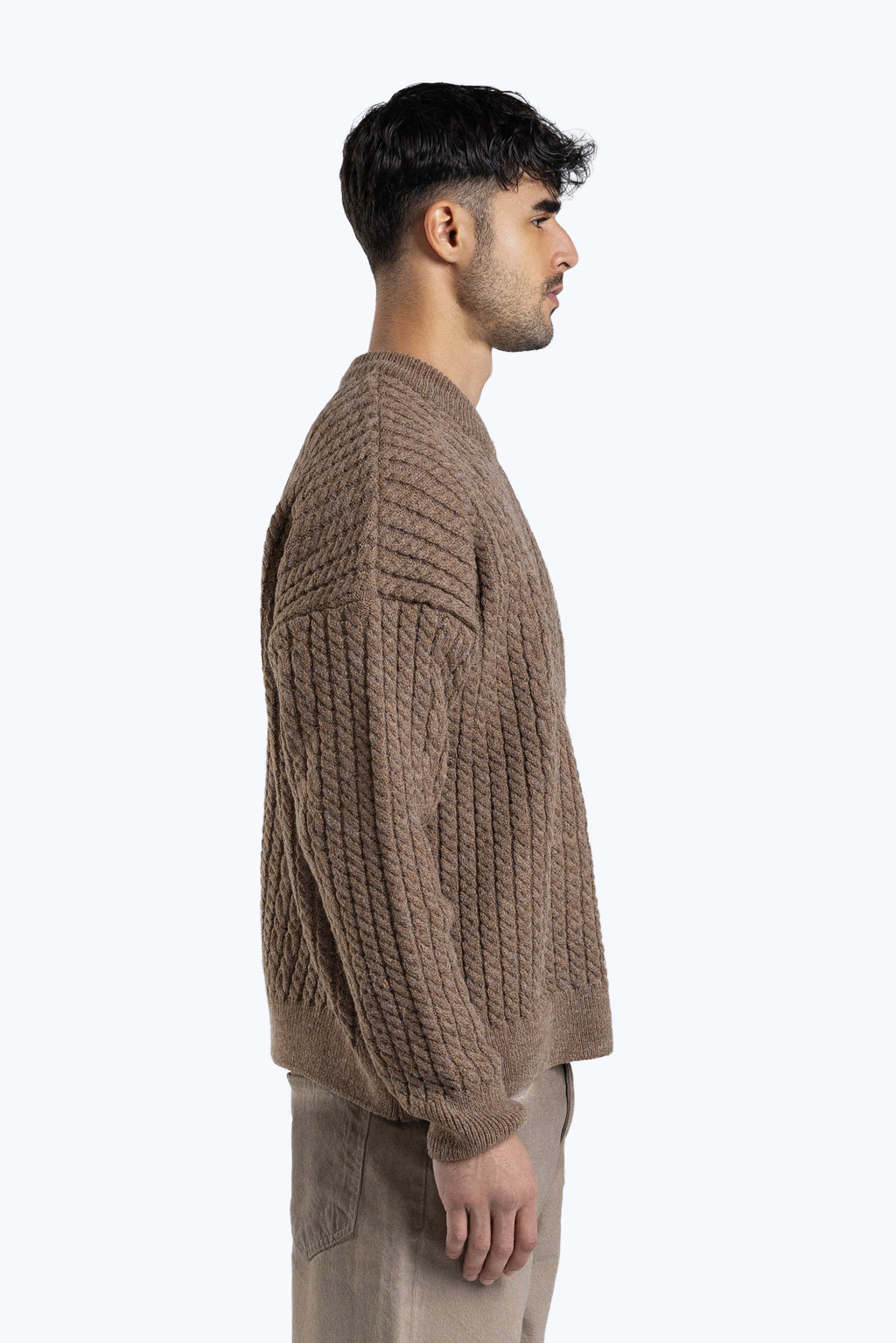 Textured boxy fit knitwear