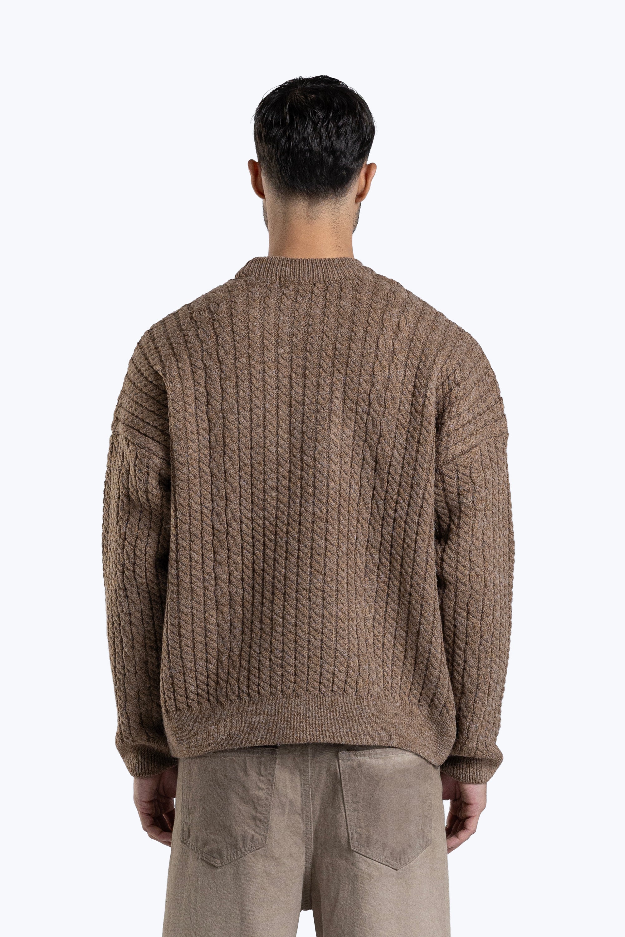 Textured boxy fit knitwear