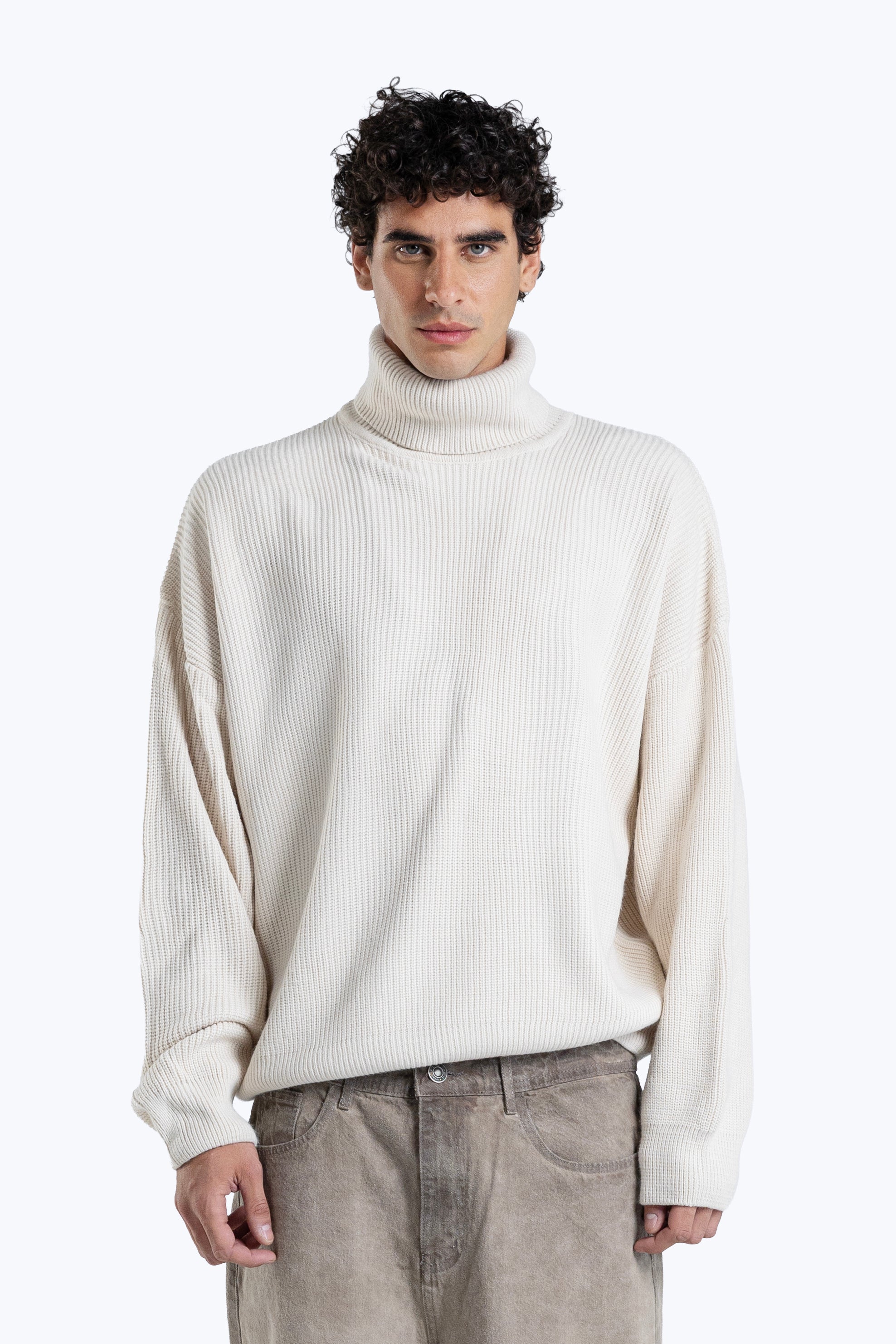 basic high neck knitwear