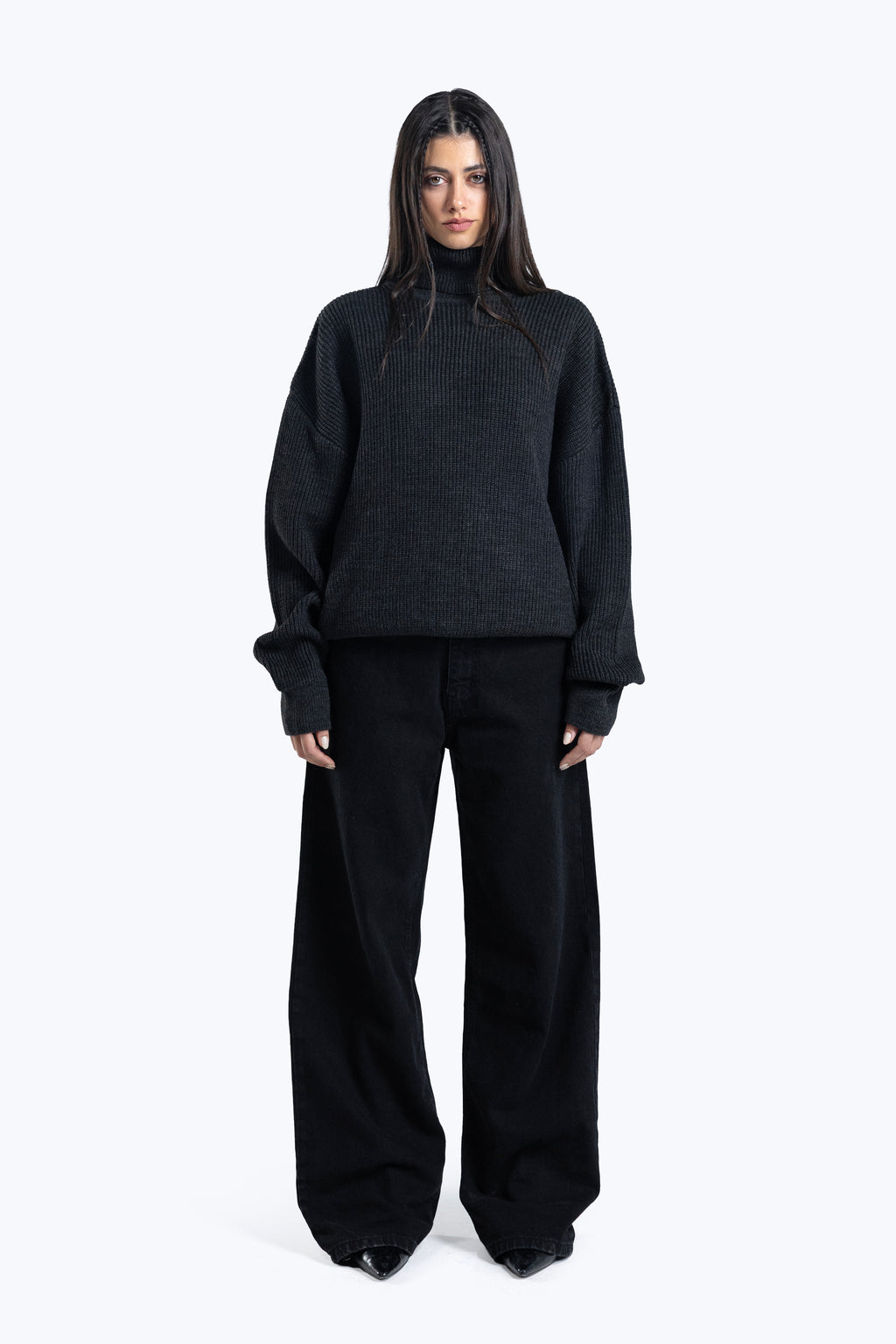 basic high neck knitwear