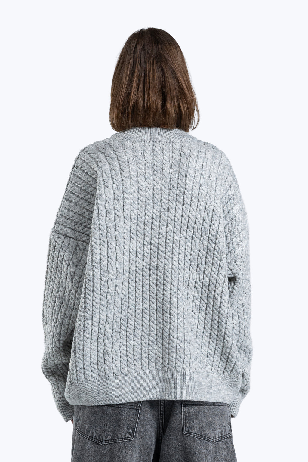 textured boxy fit knitwear