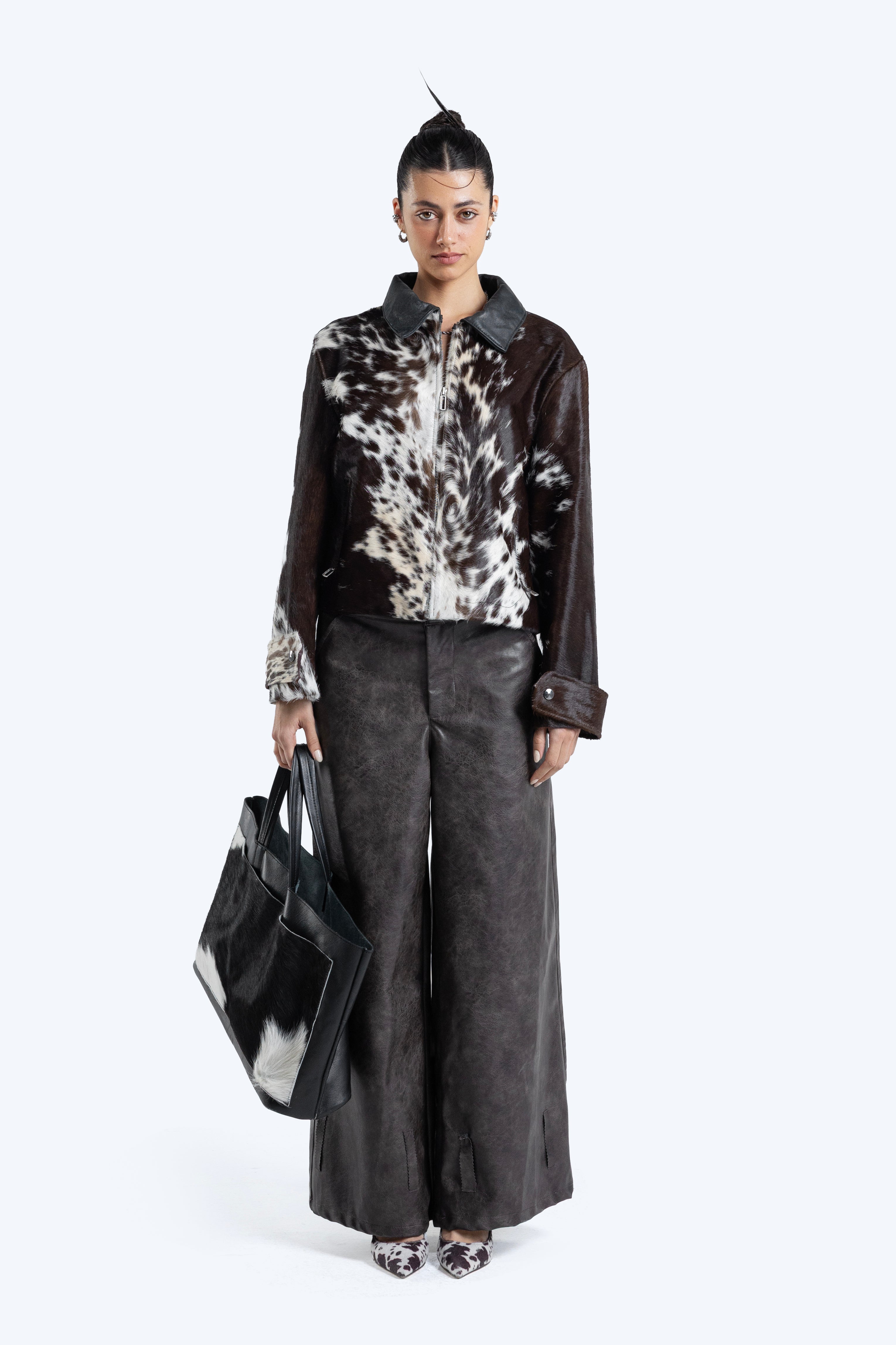 cow hide jacket