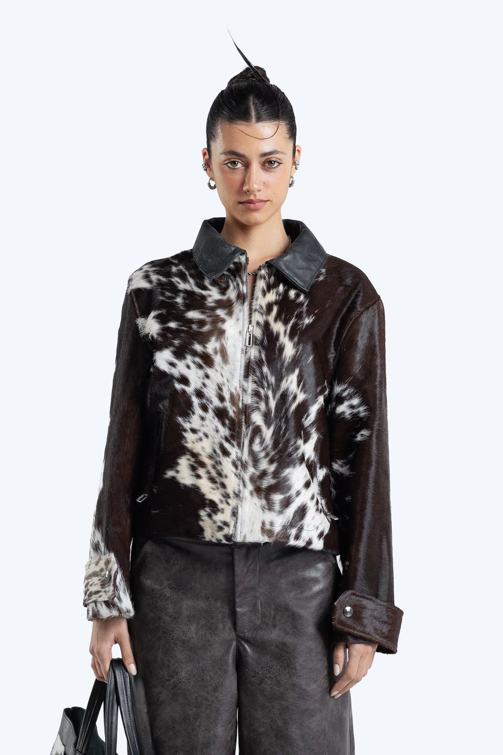 cow hide jacket