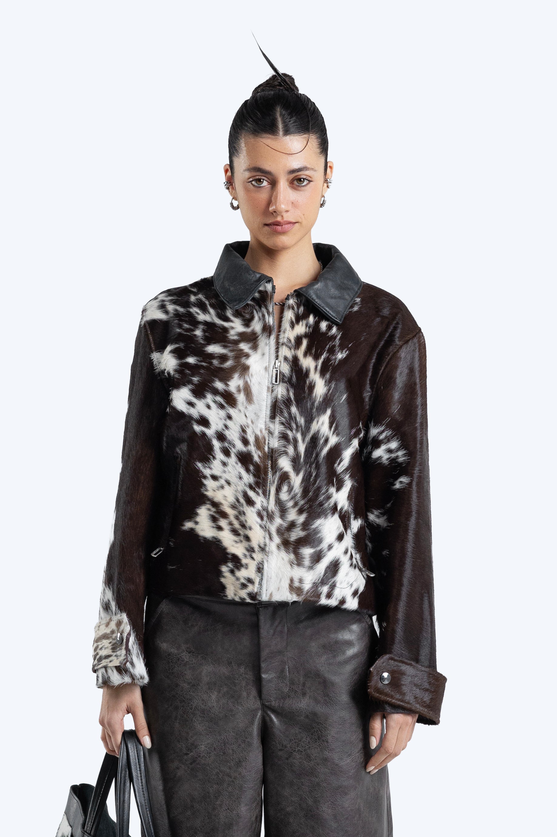 cow hide jacket