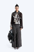 faux leather trousers