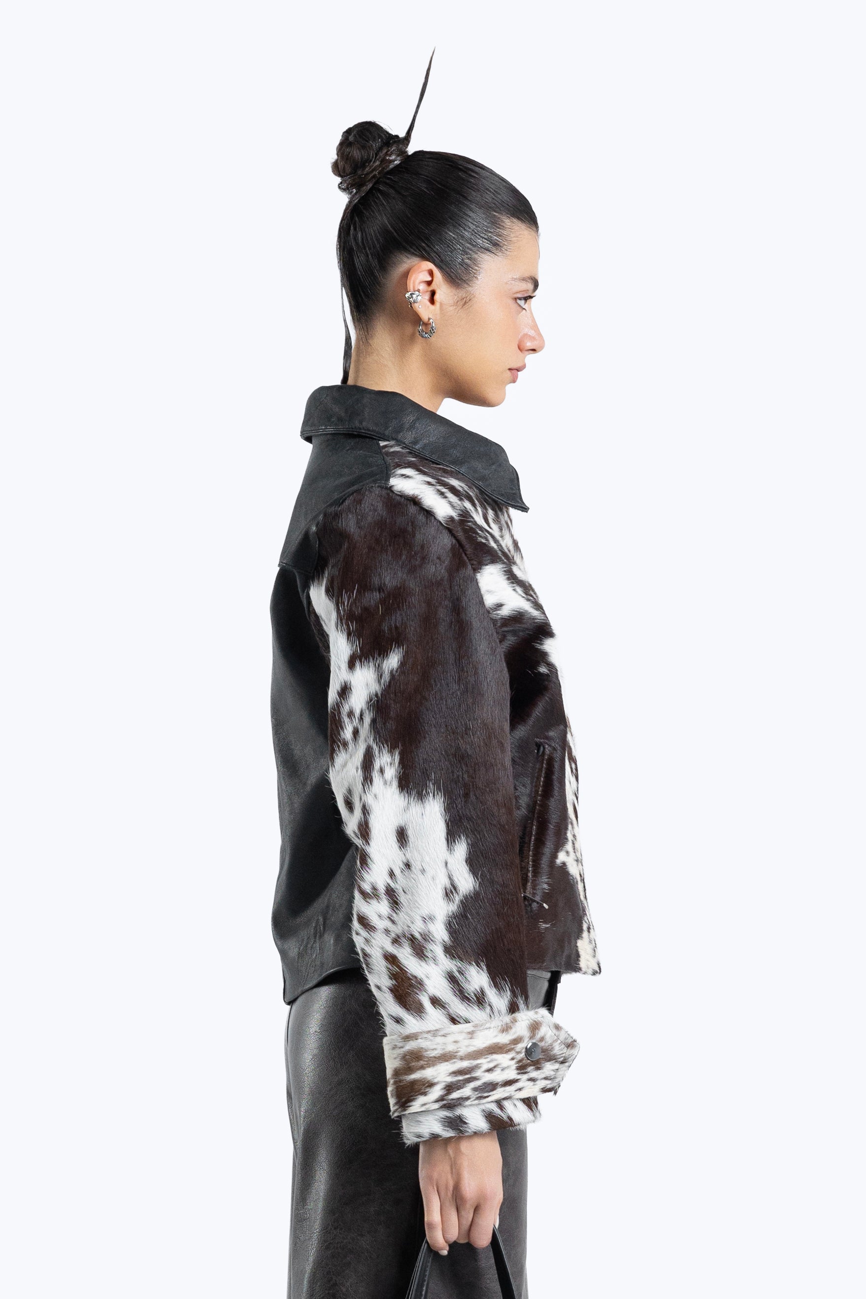 cow hide jacket