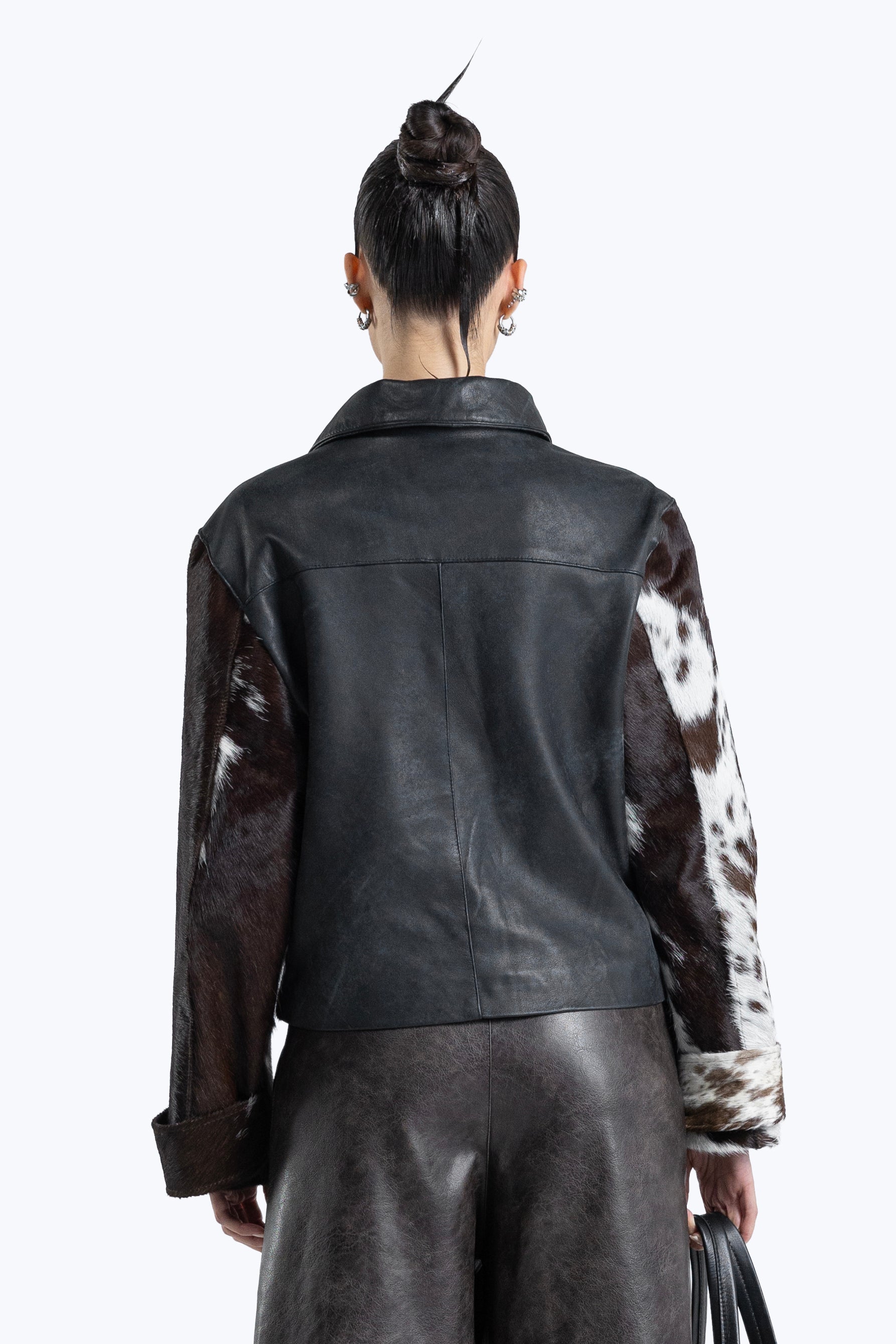 cow hide jacket