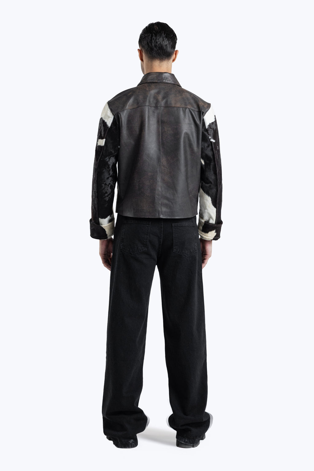 natural cow hide jacket