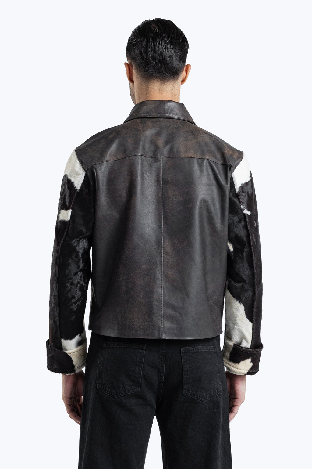 natural cow hide jacket