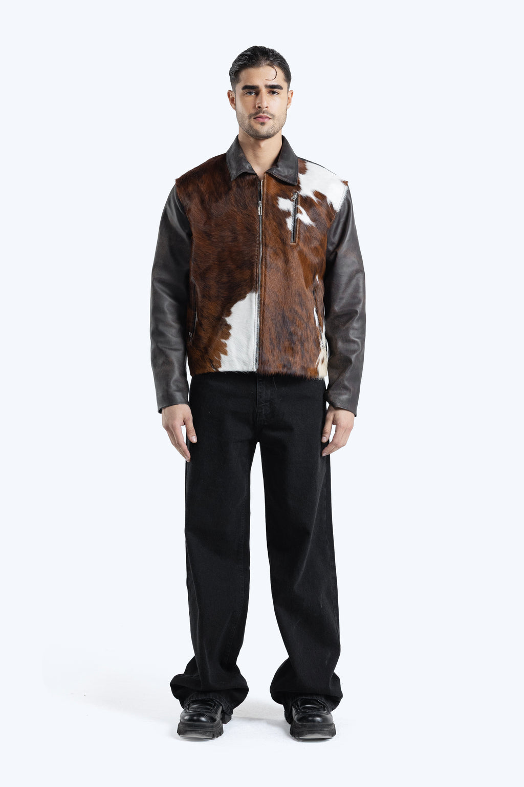 cow hide jacket