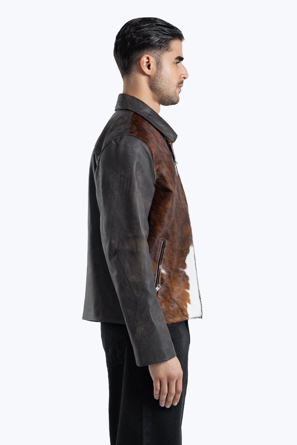 cow hide jacket