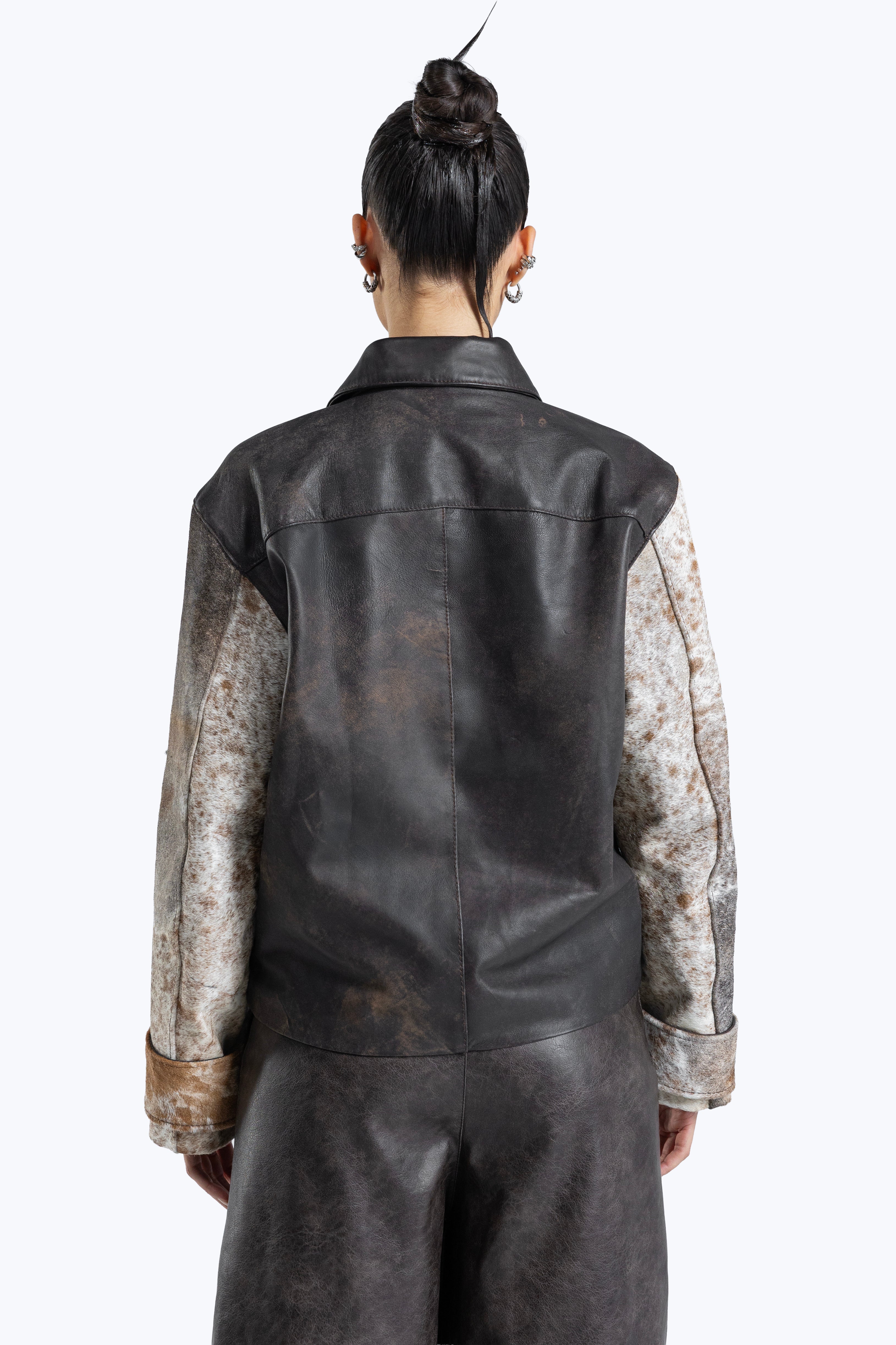 cow hide jacket