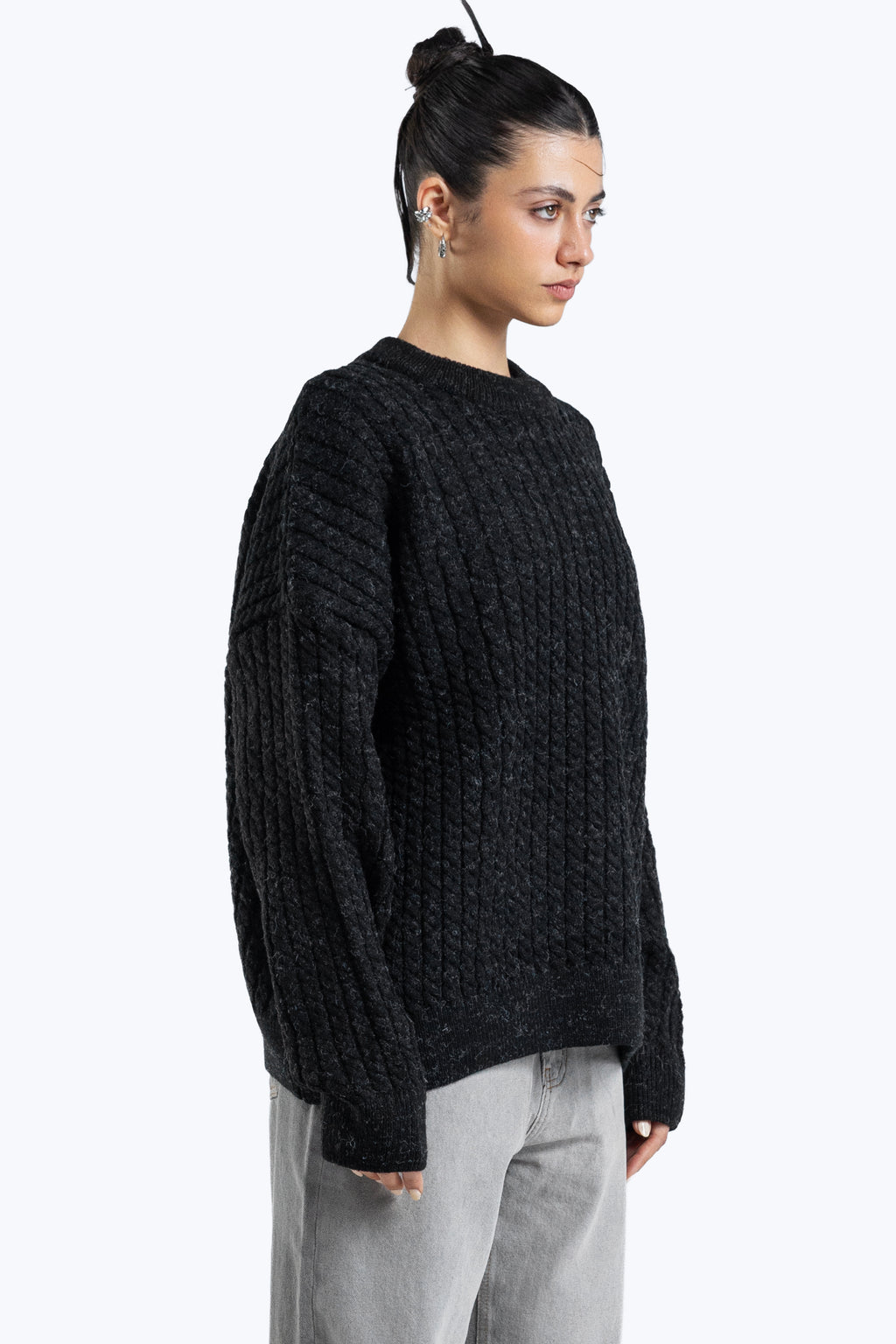 Textured boxy fit knitwear