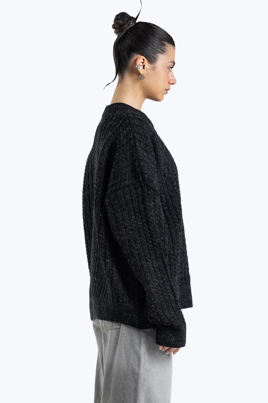 Textured boxy fit knitwear