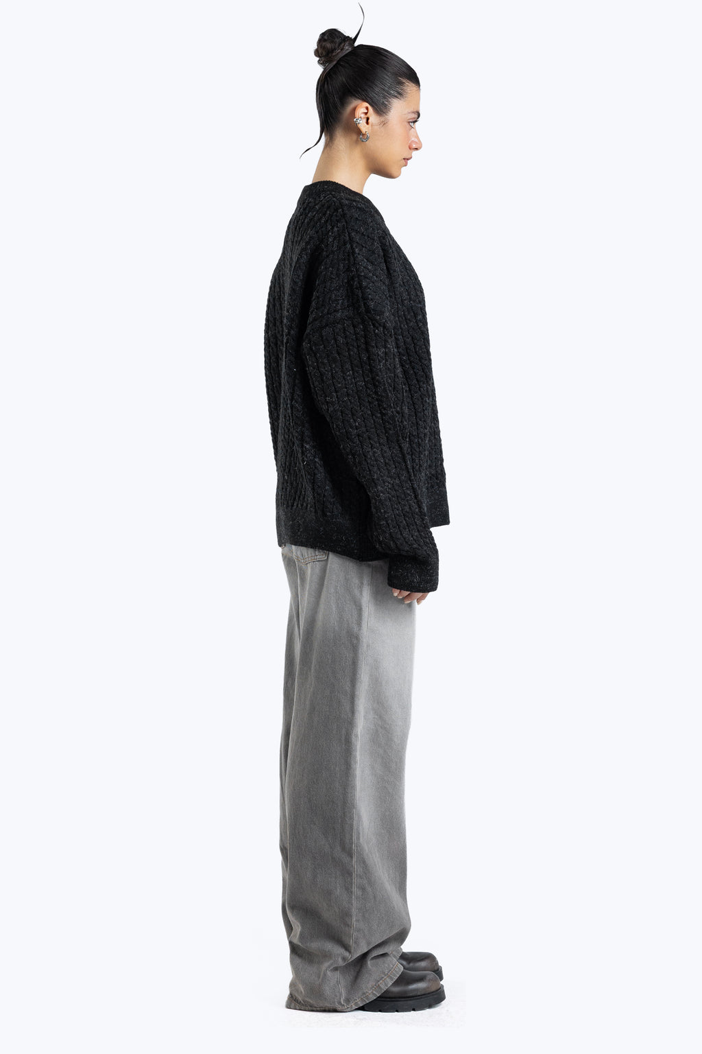 Textured boxy fit knitwear
