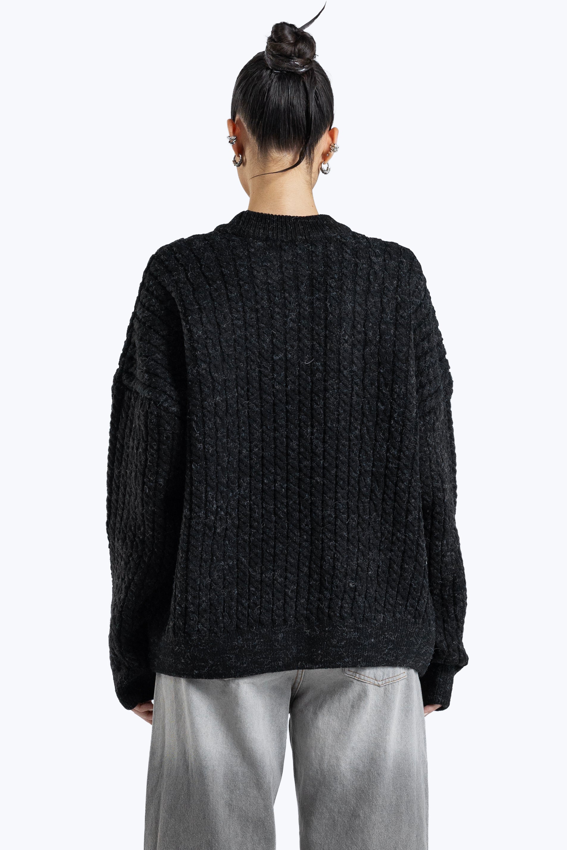 Textured boxy fit knitwear