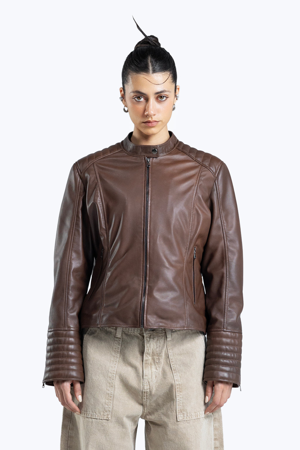 biker-inspired jacket