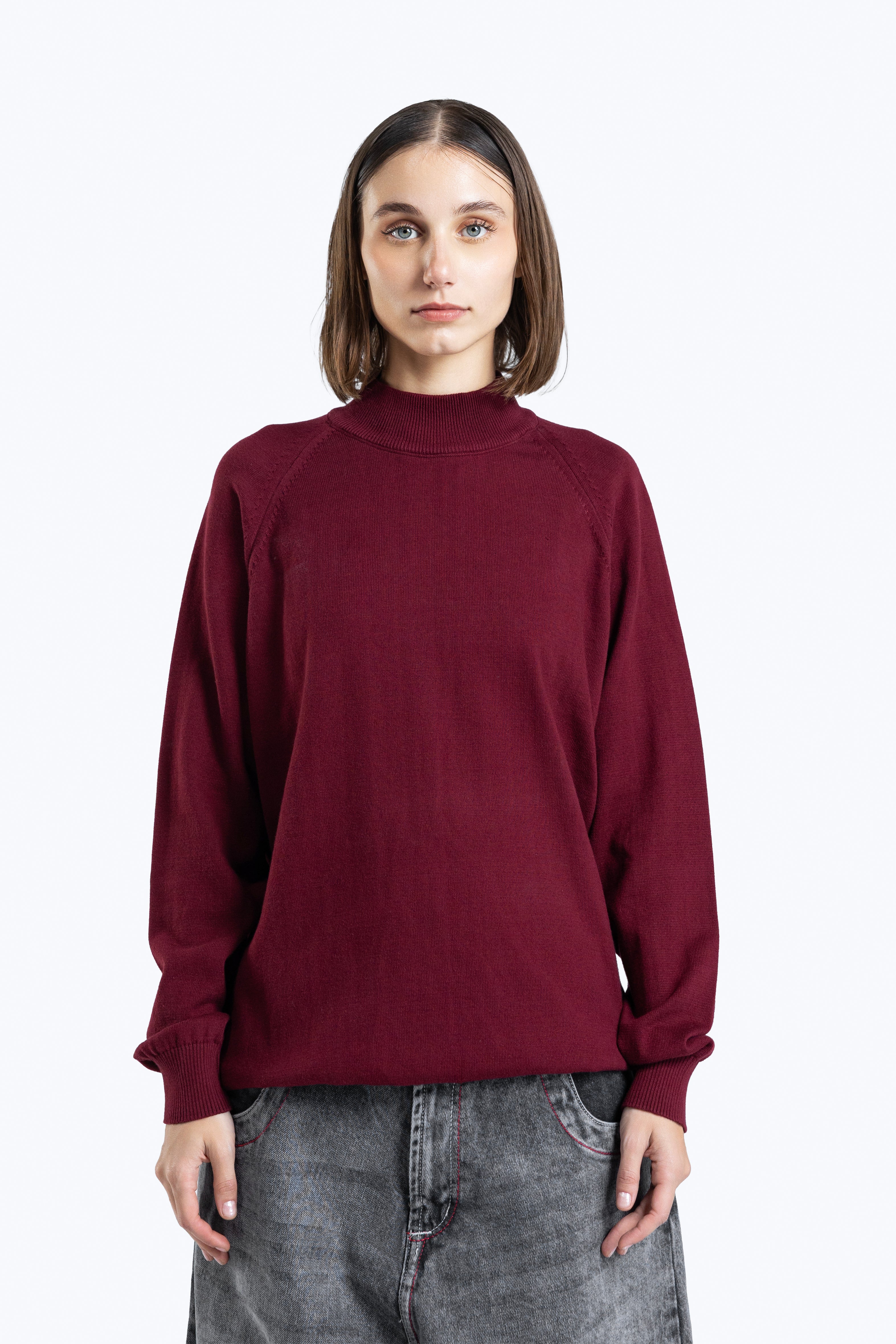 relaxed fit textured knit