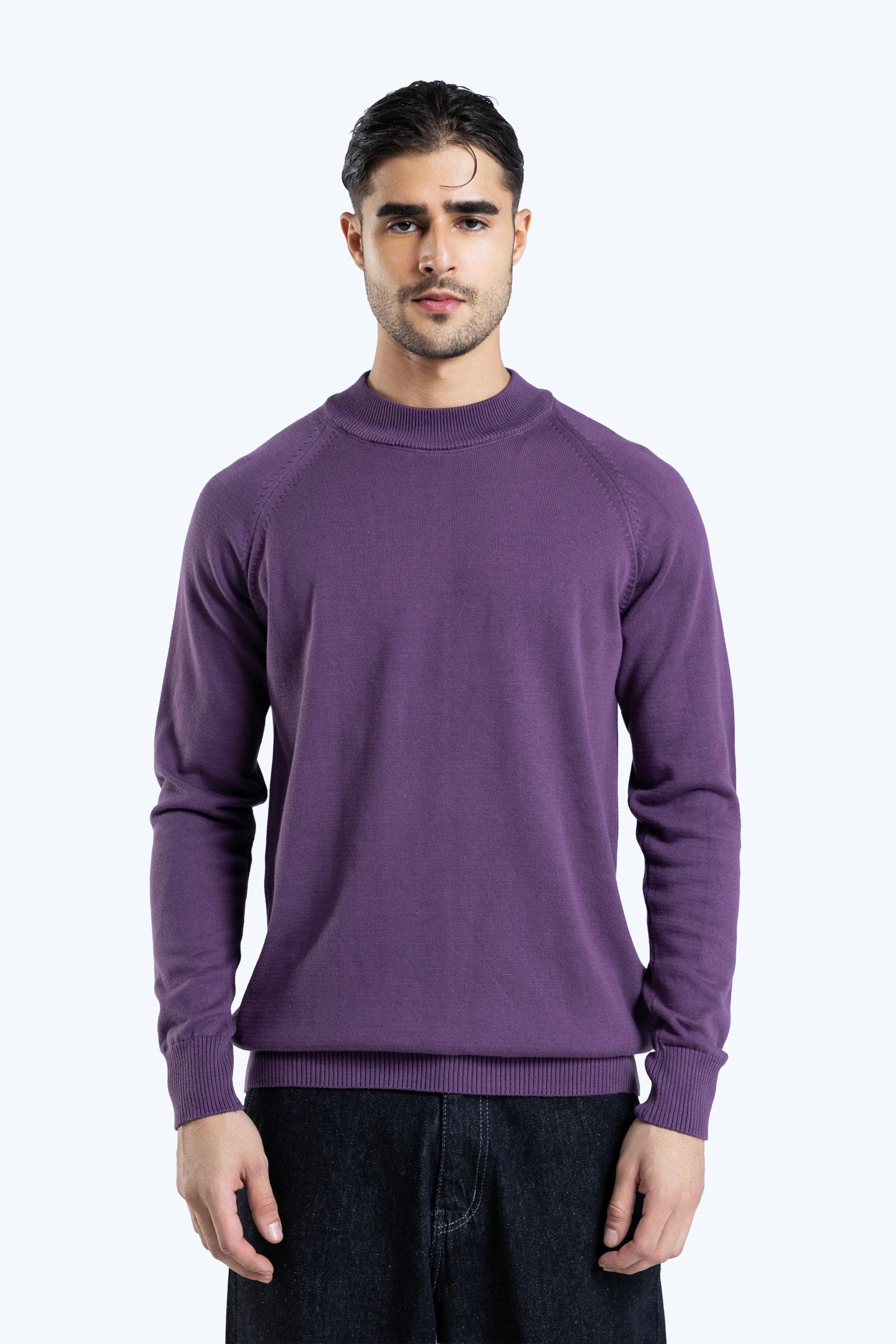 Relaxed fit textured knitwear