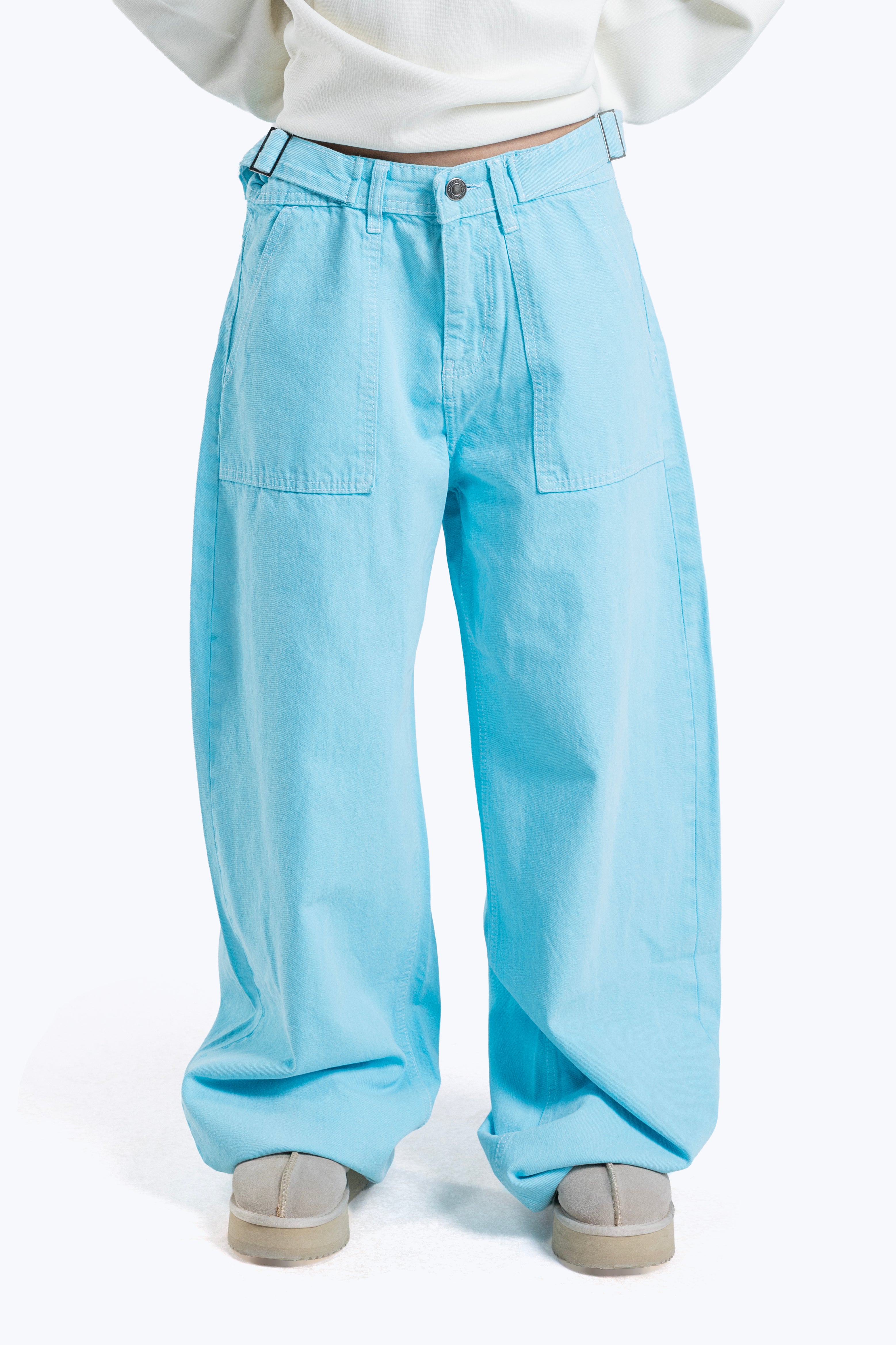 relaxed baggy fit denim