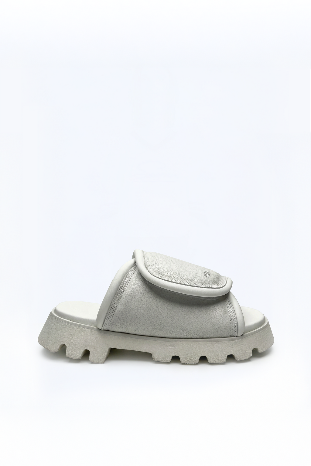 padded leather slide flip flop