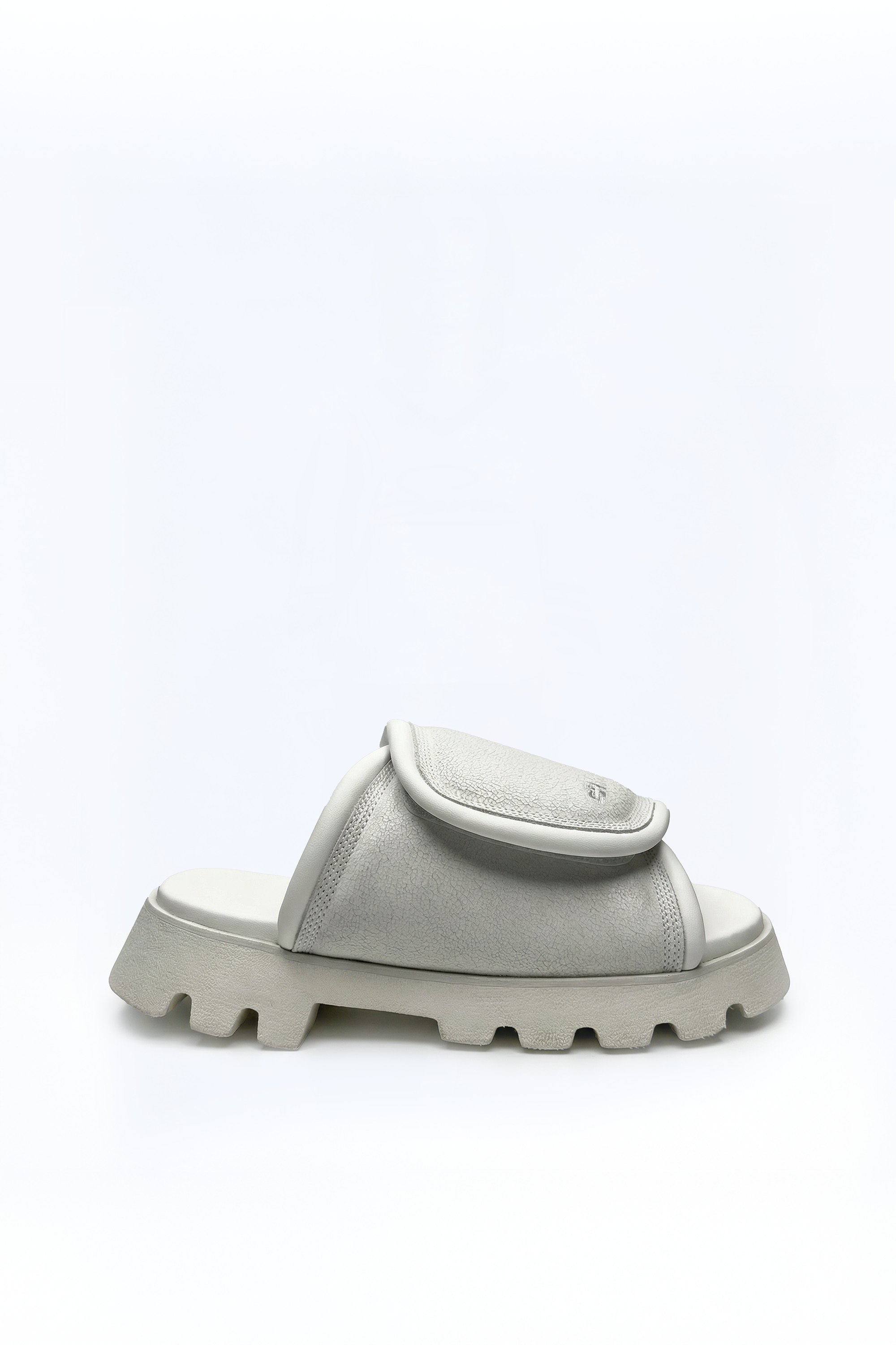 padded leather slide flip flop