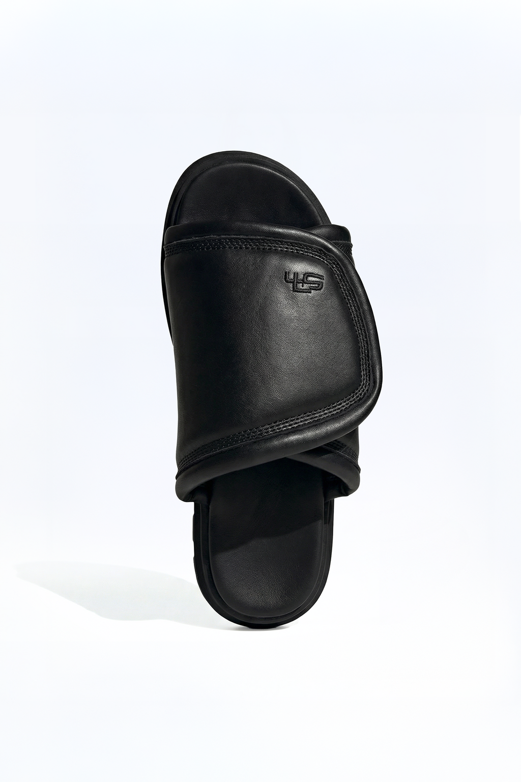 padded leather slide flip flop