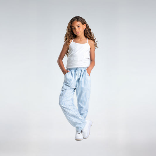 striped relaxed fit pants